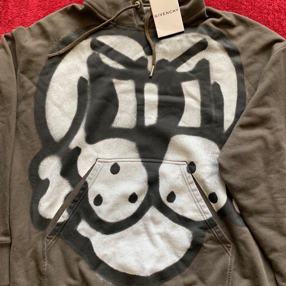 Givenchy Graphic Print Crew Neck Hoodie